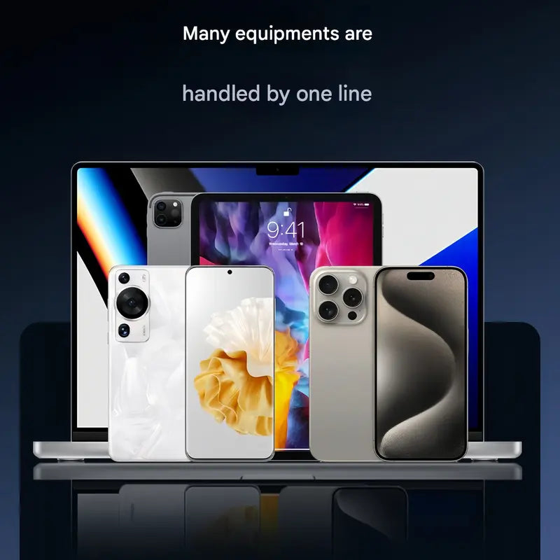 🔥50% OFF “Year-End Christmas Limited-Time Benefits”2-in-1 Invisible Holder Charger Cable|240w super fast charging Fast Charging Cord