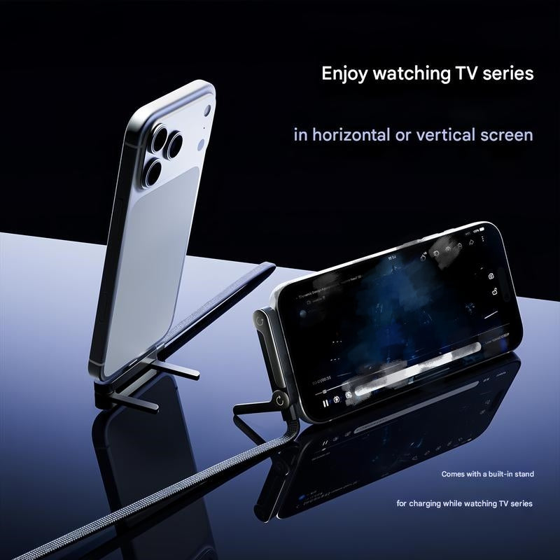 🔥50% OFF “Year-End Christmas Limited-Time Benefits”2-in-1 Invisible Holder Charger Cable|240w super fast charging Fast Charging Cord